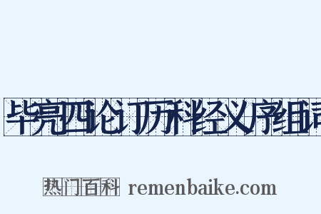 毕亮四论订历科经义序组词是什么意思的图片